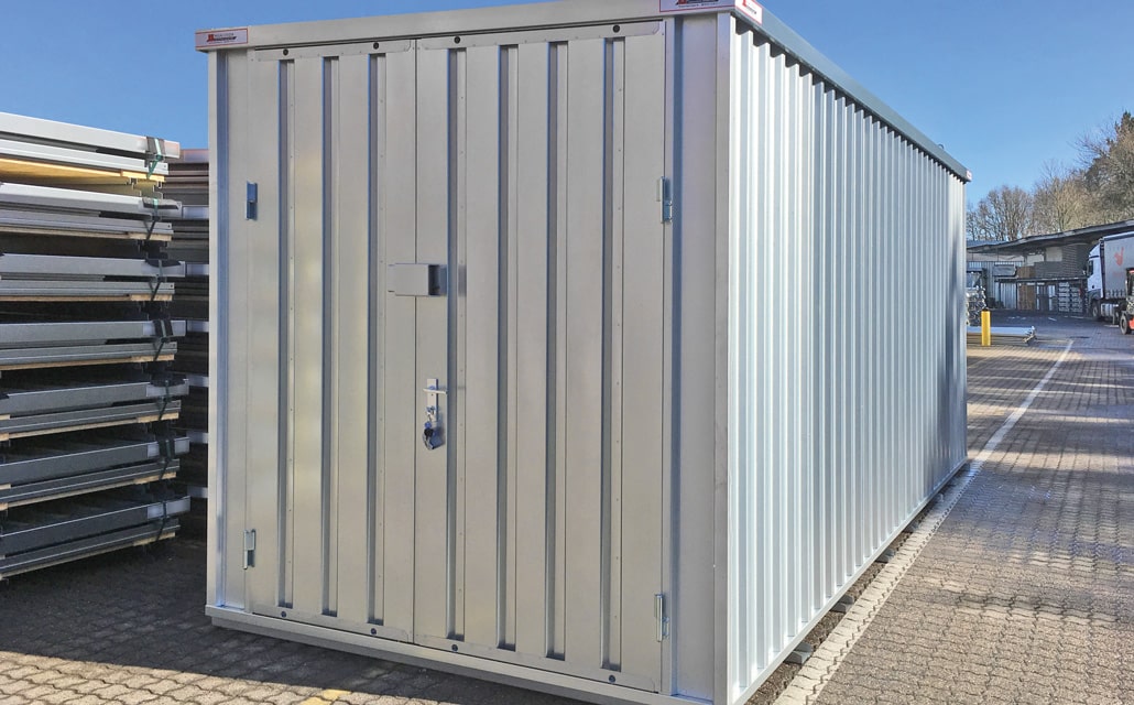 Lagercontainer mit VdS Sicherheitsschloss
