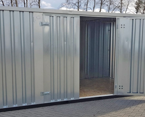 Materialcontainer mit Doppeltür längsseitig