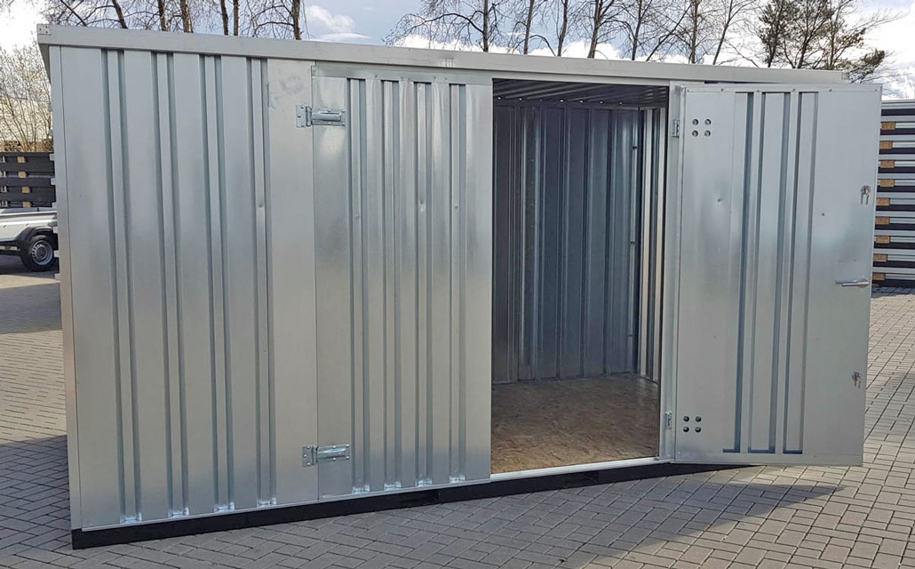 Materialcontainer mit Doppeltür längsseitig